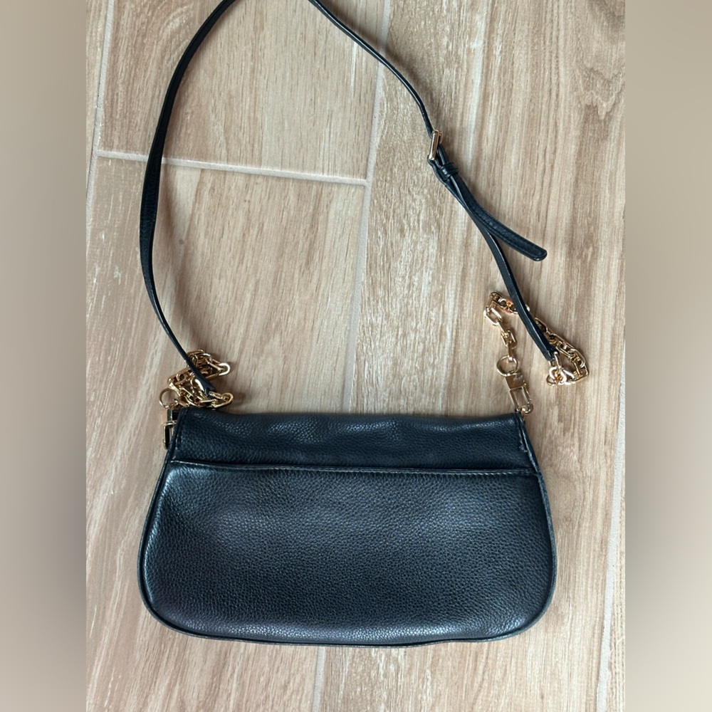 Tory Burch Britten Convertible Clutch, Black/Gold - Picture 4 of 6